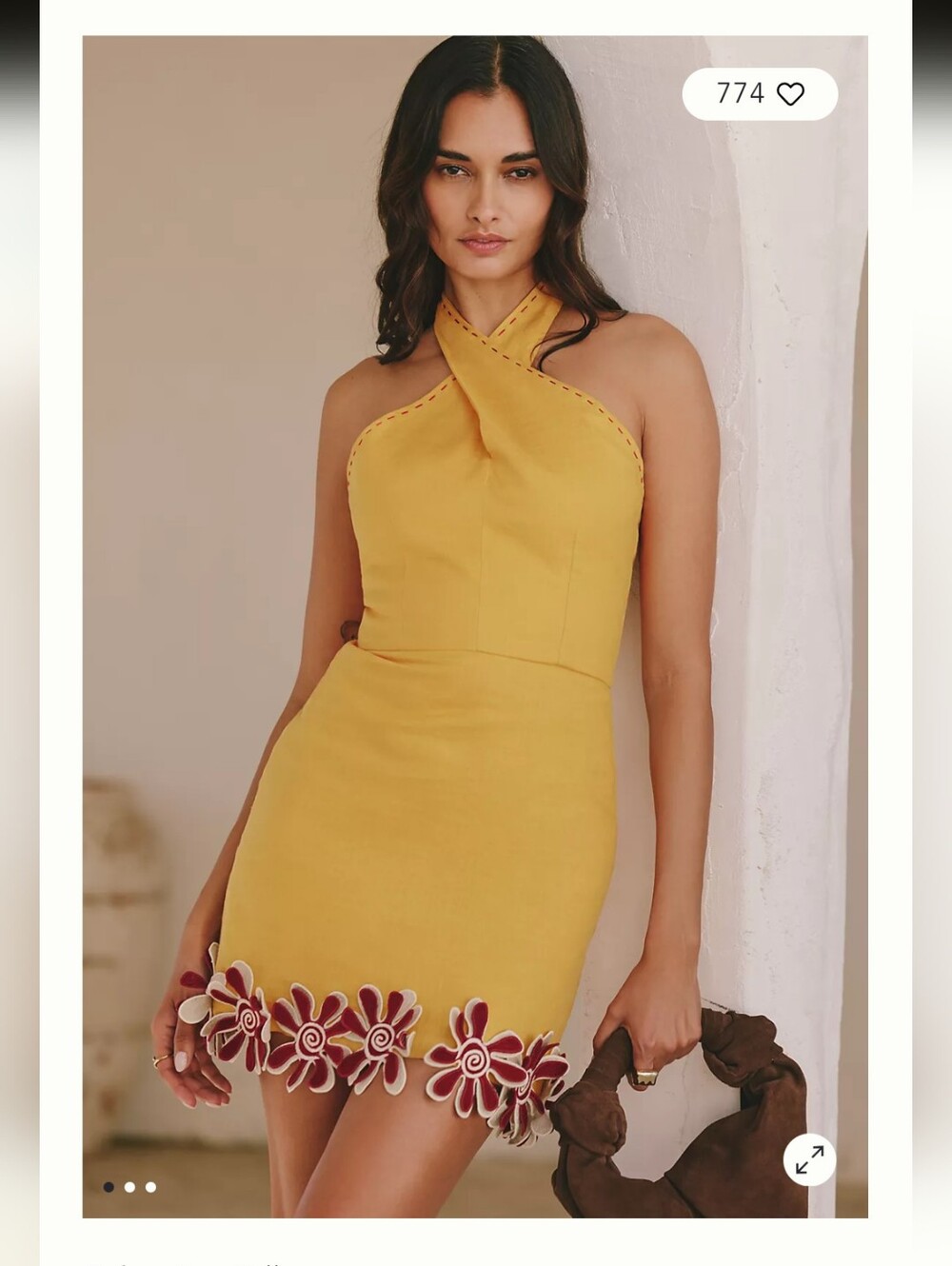 Cala de la Cruz Venita Halter Mini Dress